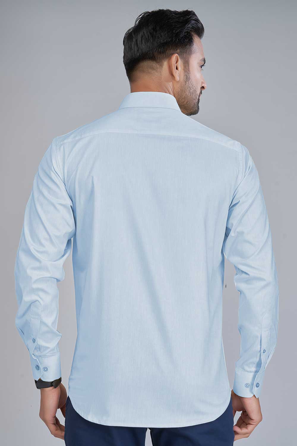 light blue Oxford shirt