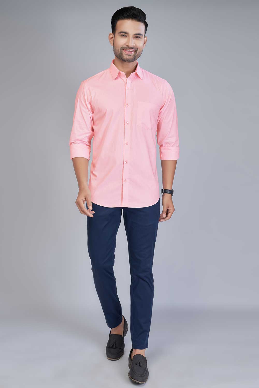 Casual Pink Shirt for Men