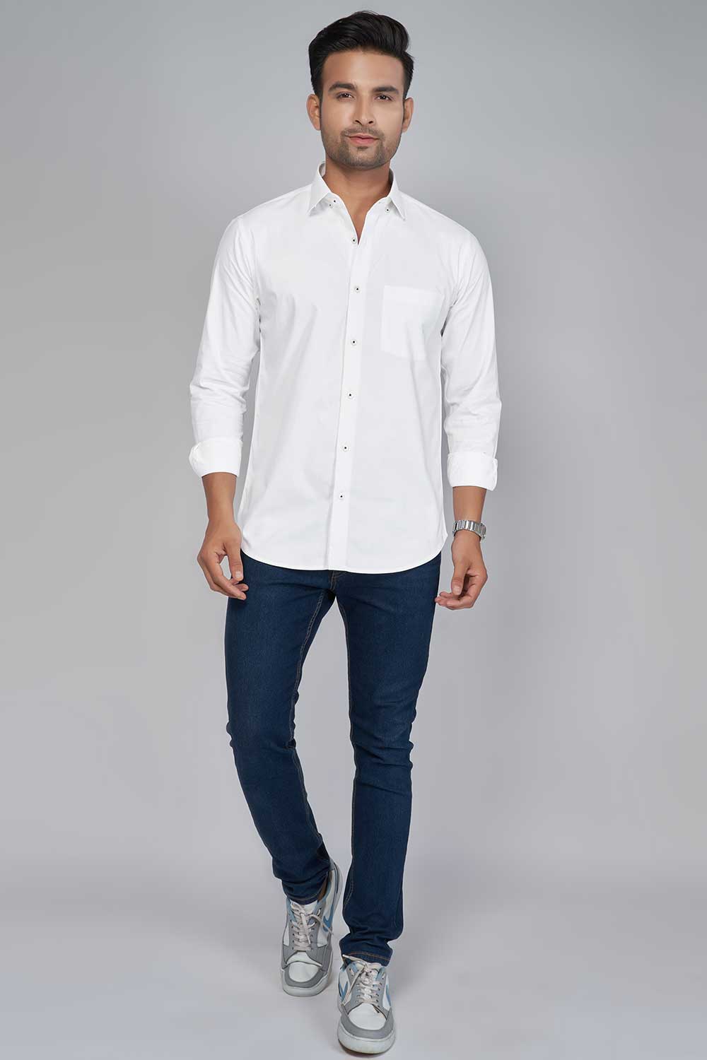 White Oxford Shirt for Men