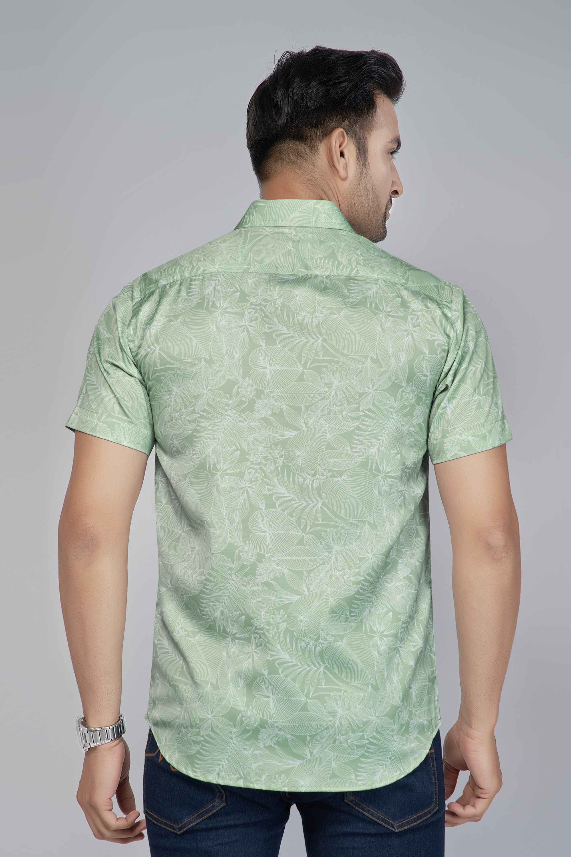 Silk Floral Shirt for Men